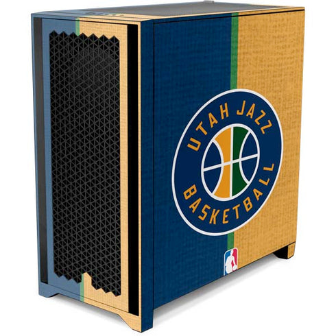 NBA Utah Jazz Split Canvas Corsair 4000D Tempered Glass Mid-Tower ATX Case Skin