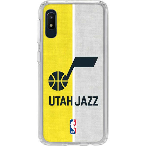 NBA Utah Jazz Split Canvas Galaxy A10e Clear Case