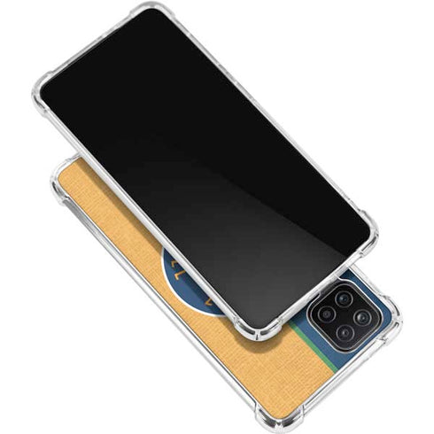 NBA Utah Jazz Split Canvas Galaxy A12 Clear Case