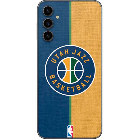 NBA Utah Jazz Split Canvas Galaxy A14 5G Skin