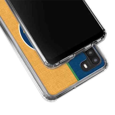 NBA Utah Jazz Split Canvas Galaxy A21 Clear Case