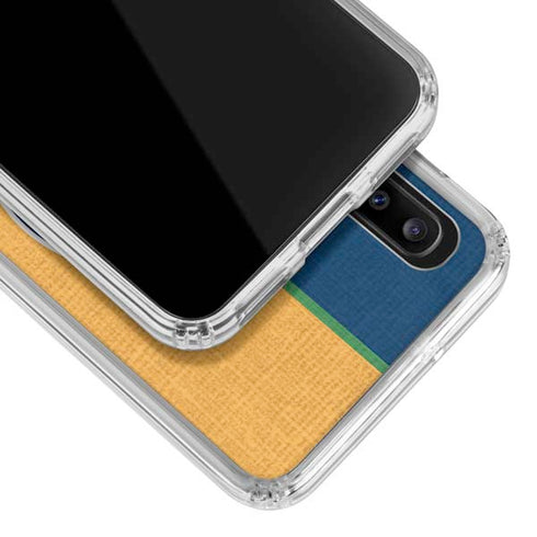 NBA Utah Jazz Split Canvas Galaxy A30 Clear Case