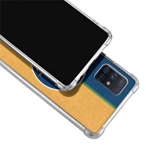NBA Utah Jazz Split Canvas Galaxy A51 5G Clear Case