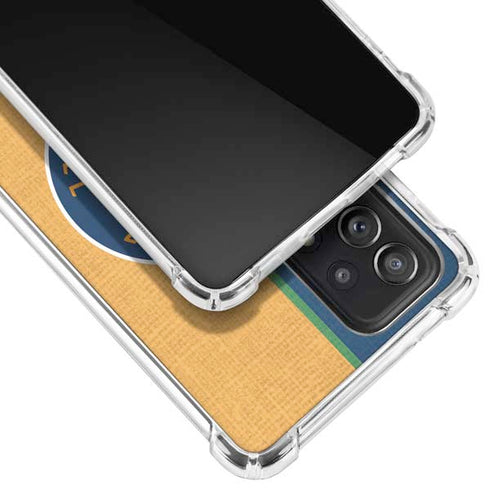 NBA Utah Jazz Split Canvas Galaxy A72 5G Clear Case