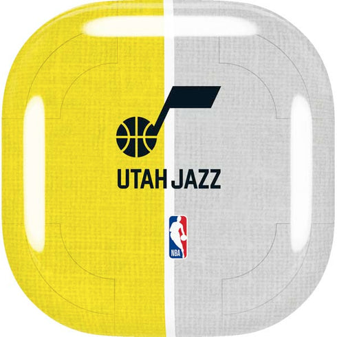 NBA Utah Jazz Split Canvas Galaxy Buds Live Skin