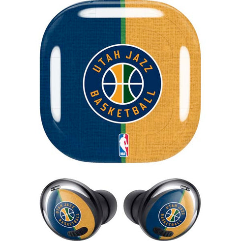 NBA Utah Jazz Split Canvas Galaxy Buds Pro Skin