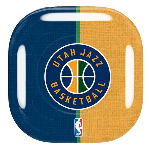 NBA Utah Jazz Split Canvas Galaxy Buds Pro Skin