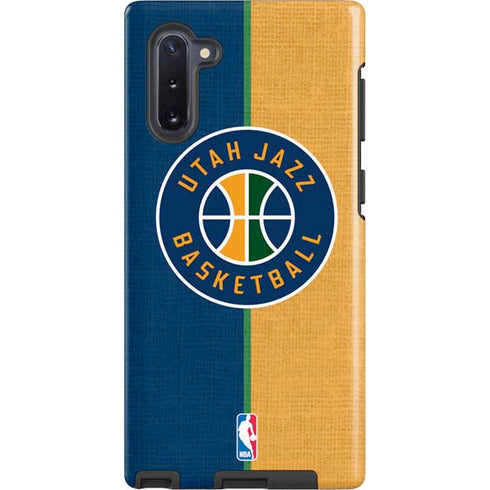 NBA Utah Jazz Split Canvas Galaxy Note 10 Pro Case
