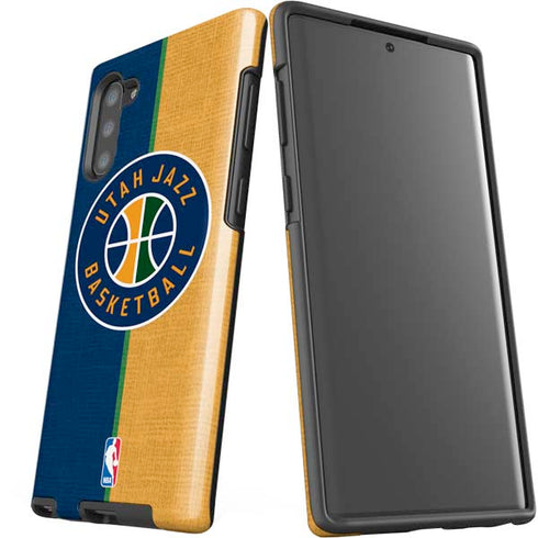 NBA Utah Jazz Split Canvas Galaxy Note 10 Pro Case