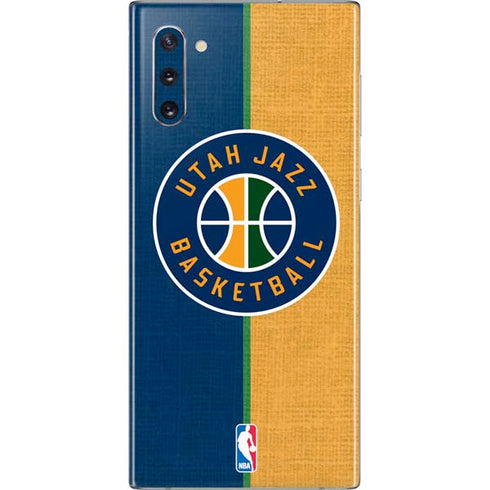 NBA Utah Jazz Split Canvas Galaxy Note 10 Skin