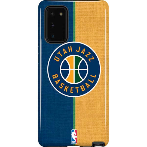 NBA Utah Jazz Split Canvas Galaxy Note20 5G Pro Case