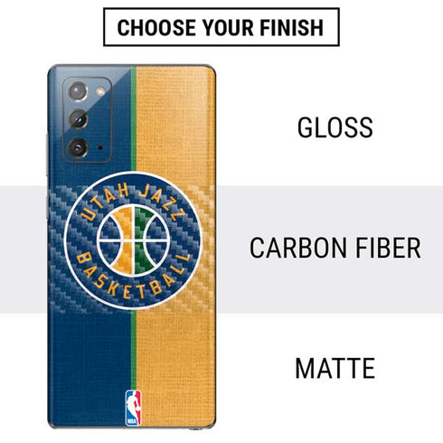 NBA Utah Jazz Split Canvas Galaxy Note20 5G Skin