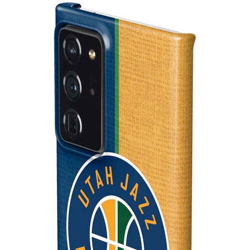 NBA Utah Jazz Split Canvas Galaxy Note20 Ultra 5G Lite Case