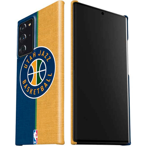 NBA Utah Jazz Split Canvas Galaxy Note20 Ultra 5G Lite Case