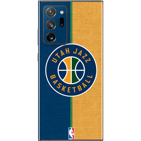 NBA Utah Jazz Split Canvas Galaxy Note20 Ultra 5G Skin