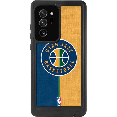 NBA Utah Jazz Split Canvas Galaxy Note20 Ultra 5G Waterproof Case