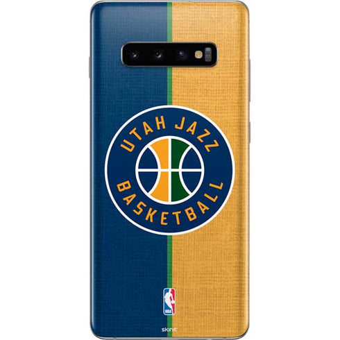 NBA Utah Jazz Split Canvas Galaxy S10 Plus Skin