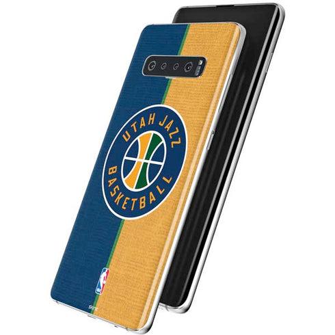 NBA Utah Jazz Split Canvas Galaxy S10 Skin