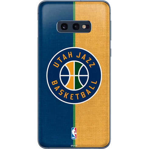 NBA Utah Jazz Split Canvas Galaxy S10e Skin
