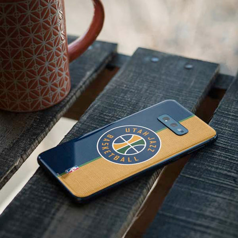 NBA Utah Jazz Split Canvas Galaxy S10e Skin
