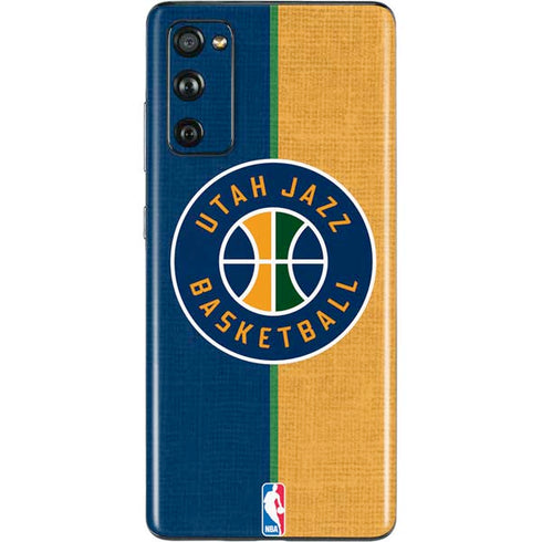 NBA Utah Jazz Split Canvas Galaxy S20 Fan Edition Skin