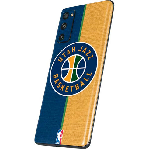 NBA Utah Jazz Split Canvas Galaxy S20 Fan Edition Skin