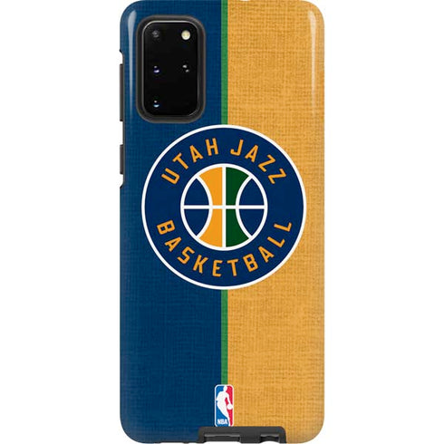 NBA Utah Jazz Split Canvas Galaxy S20 Plus Pro Case