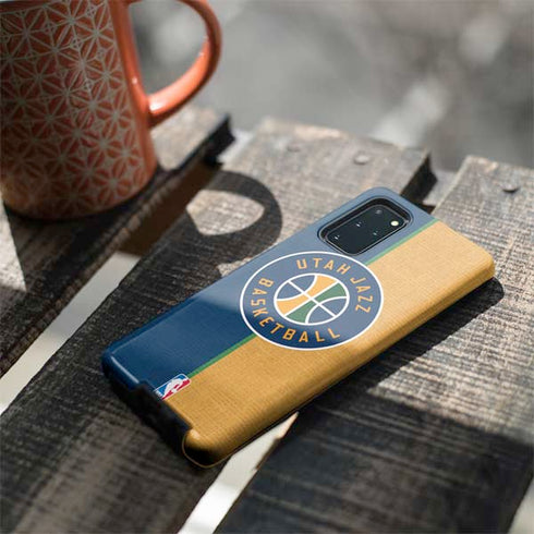 NBA Utah Jazz Split Canvas Galaxy S20 Plus Pro Case
