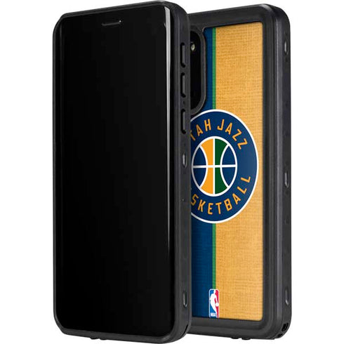 NBA Utah Jazz Split Canvas Galaxy S20 Plus Waterproof Case