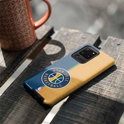 NBA Utah Jazz Split Canvas Galaxy S20 Ultra 5G Pro Case