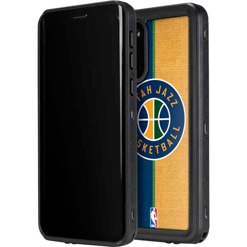 NBA Utah Jazz Split Canvas Galaxy S20 Waterproof Case