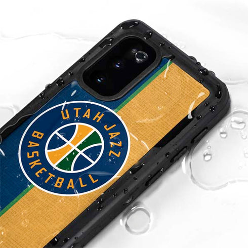 NBA Utah Jazz Split Canvas Galaxy S20 Waterproof Case