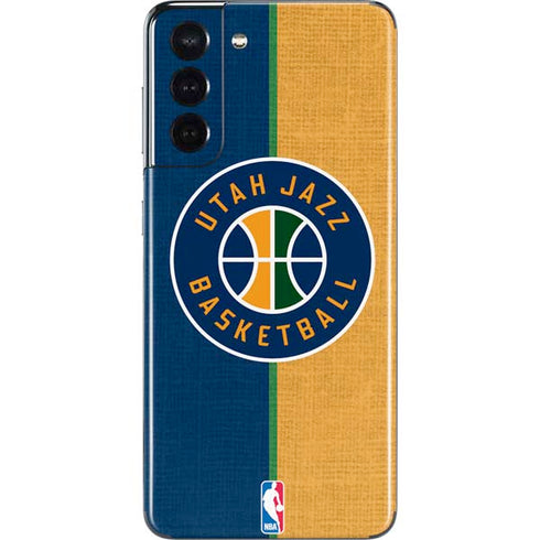 NBA Utah Jazz Split Canvas Galaxy S21 5G Skin