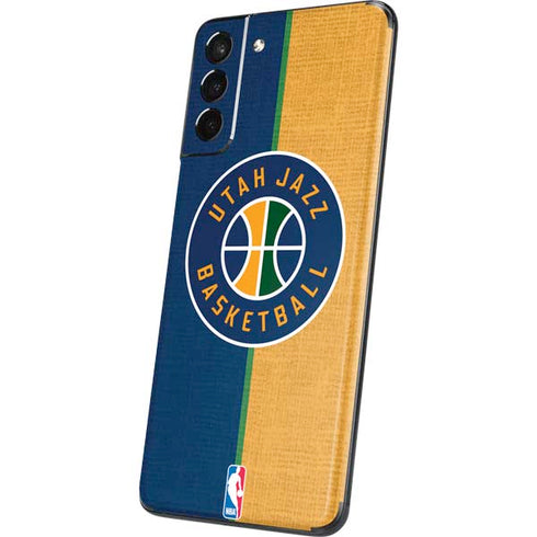 NBA Utah Jazz Split Canvas Galaxy S21 5G Skin