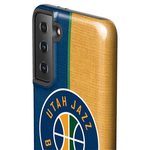 NBA Utah Jazz Split Canvas Galaxy S21 FE Pro Case