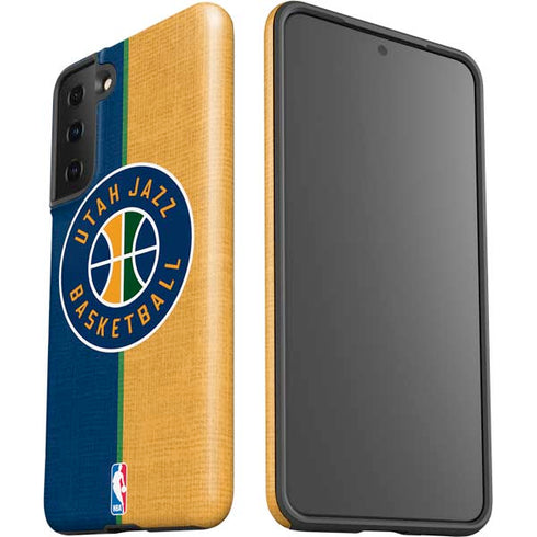 NBA Utah Jazz Split Canvas Galaxy S21 FE Pro Case