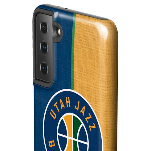NBA Utah Jazz Split Canvas Galaxy S21 Plus 5G Pro Case