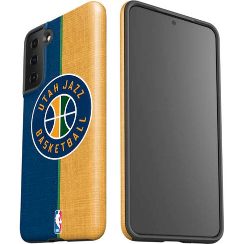 NBA Utah Jazz Split Canvas Galaxy S21 Plus 5G Pro Case