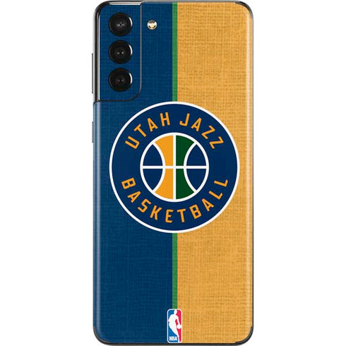 NBA Utah Jazz Split Canvas Galaxy S21 Plus 5G Skin
