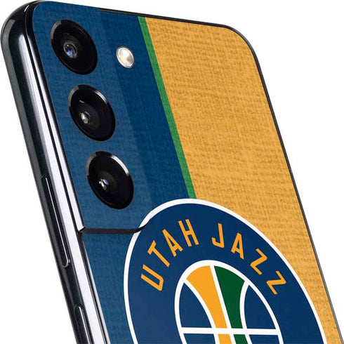 NBA Utah Jazz Split Canvas Galaxy S22 Plus Skin