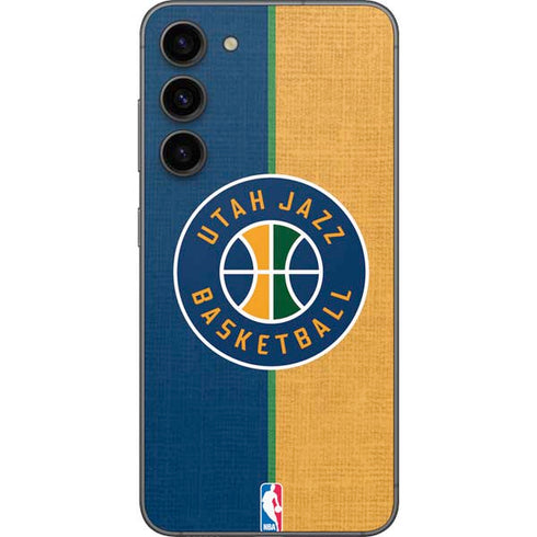 NBA Utah Jazz Split Canvas Galaxy S23 Plus Skin