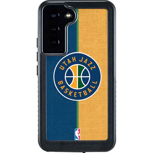 NBA Utah Jazz Split Canvas Galaxy S23 Plus Waterproof Case