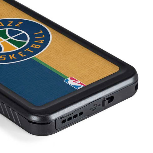 NBA Utah Jazz Split Canvas Galaxy S23 Plus Waterproof Case
