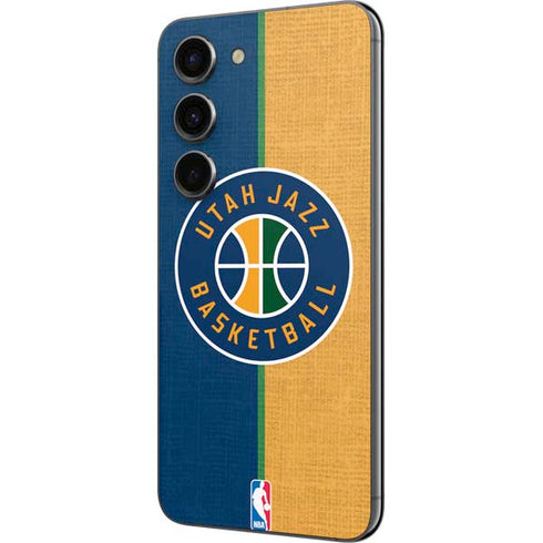 NBA Utah Jazz Split Canvas Galaxy S23 Skin