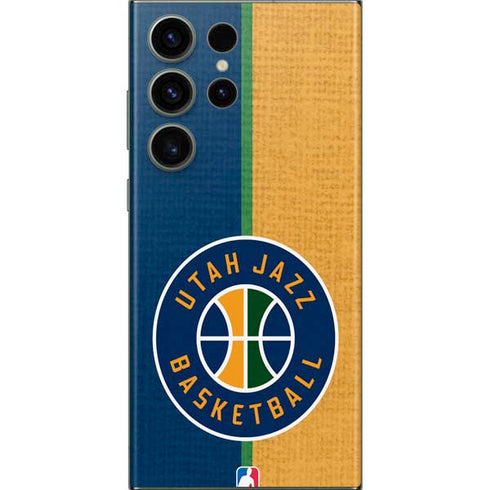 NBA Utah Jazz Split Canvas Galaxy S23 Ultra Skin