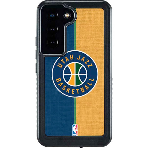 NBA Utah Jazz Split Canvas Galaxy S23 Waterproof Case