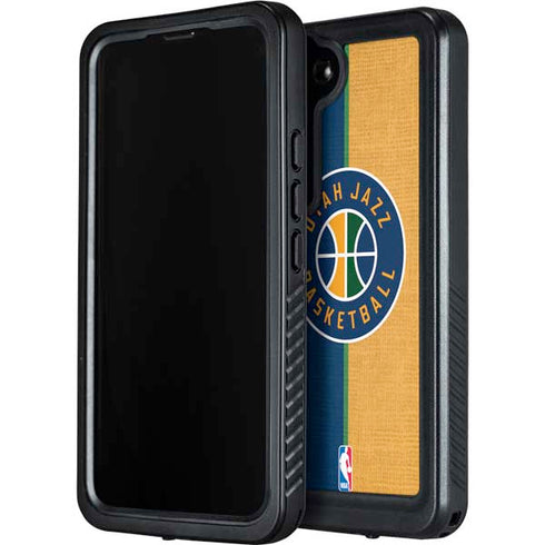 NBA Utah Jazz Split Canvas Galaxy S23 Waterproof Case