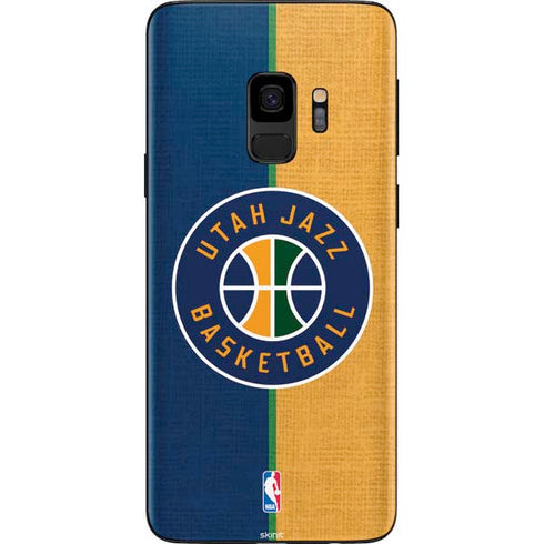 NBA Utah Jazz Split Canvas Galaxy S9 Skin