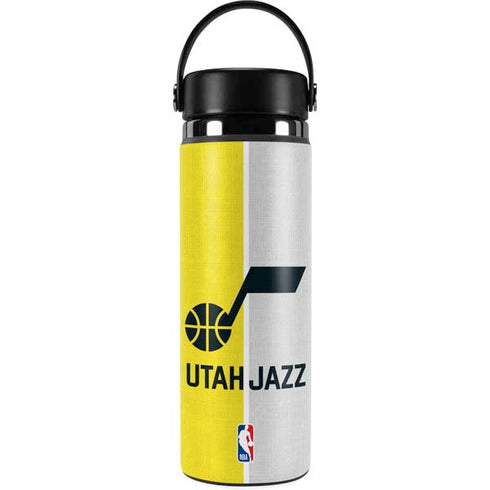 NBA Utah Jazz Split Canvas Hydro Flask 20oz Wide Mouth Skin