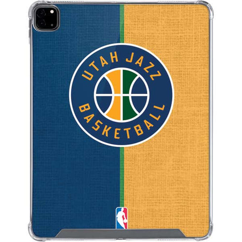 NBA Utah Jazz Split Canvas iPad Pro 12.9in (2020) Clear Case